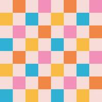 Checkered seamless pattern. Chessboard background. Plaid background. Retro seamless pattern. Colorful background vector