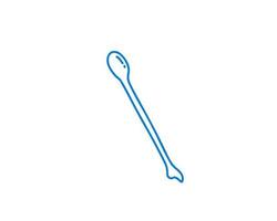 Vaginal spatula, gynecological instruments vector