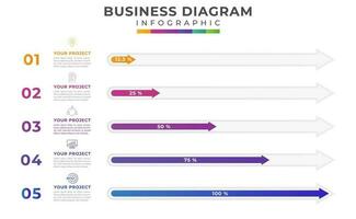 Set of modern elements, Percentage data presentation. presentation vector infographic template for business.