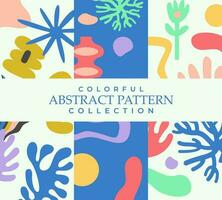 Colorful pattern abstract shape illuatration vector collection clip art template background textile fabric printable