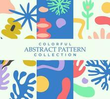 Colorful pattern abstract shape illuatration vector collection clip art template background textile fabric printable