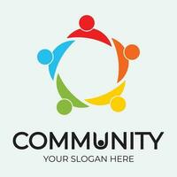 Community, network and social icon vector