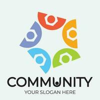 Community, network and social icon vector