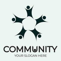 Community, network and social icon vector