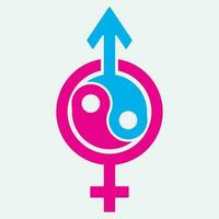 gender illustration logo. vector