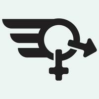 gender illustration logo. vector