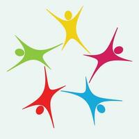 Community, network and social icon vector