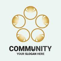 Community, network and social icon vector