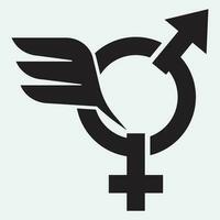 gender illustration logo. vector