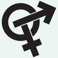 gender illustration logo. vector