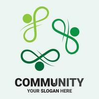 Community, network and social icon vector