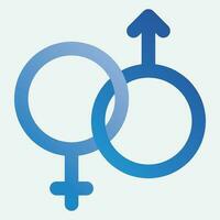 gender illustration logo. vector