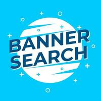 Banner search digital marketing banner template design vector