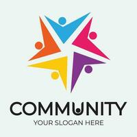 Community, network and social icon vector