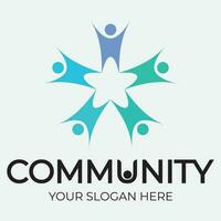 Community, network and social icon vector