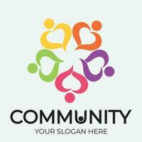 Community, network and social icon vector