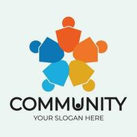 Community, network and social icon vector