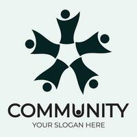 Community, network and social icon vector