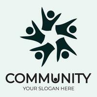 Community, network and social icon vector