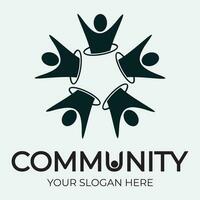 Community, network and social icon vector