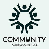 Community, network and social icon vector