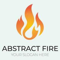 Flame logo design template illustration. vector