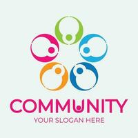 Community, network and social icon vector