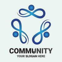 Community, network and social icon vector