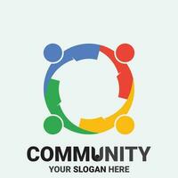 Community, network and social icon vector