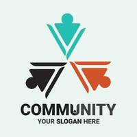 Community, network and social icon vector