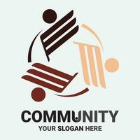 Community, network and social icon vector