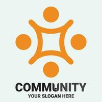 Community, network and social icon vector