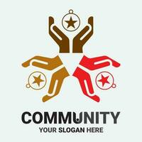 Community, network and social icon vector