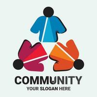 Community, network and social icon vector