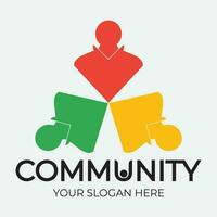 Community, network and social icon vector