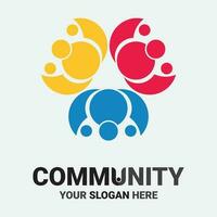 Community, network and social icon vector