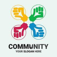 Community, network and social icon vector