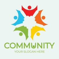 Community, network and social icon vector