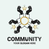 Community, network and social icon vector