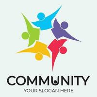 Community, network and social icon vector