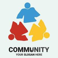 Community, network and social icon vector