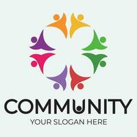 Community, network and social icon vector