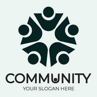 Community, network and social icon vector