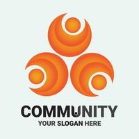 Community, network and social icon vector