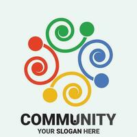 Community, network and social icon vector