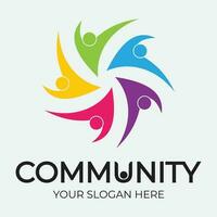 Community, network and social icon vector