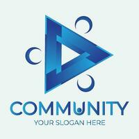 Community, network and social icon vector