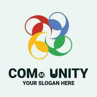 Community, network and social icon vector