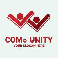 Community, network and social icon vector