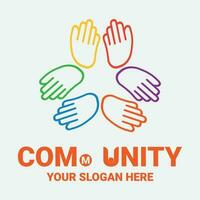 Community, network and social icon vector